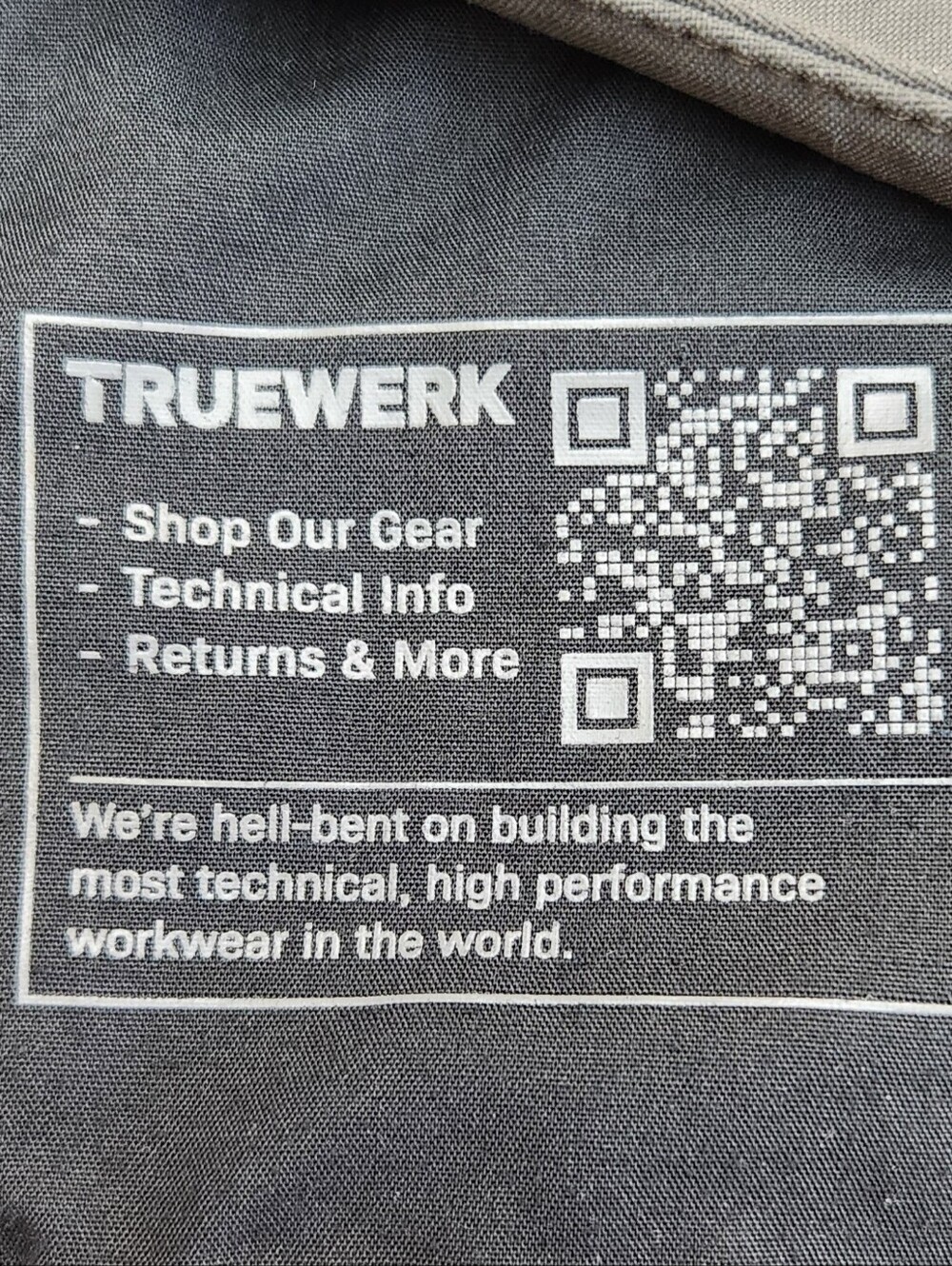 TRUEWERK Tech Pants Mens 38x32 Grey Cargo Stretch Workwear Utility Technical - Picture 9 of 9